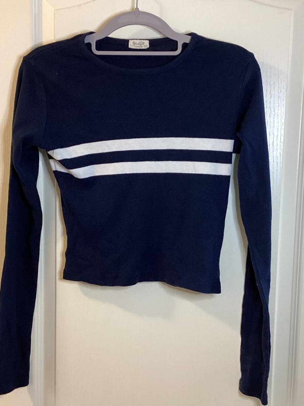 John Galt California Women's Youth Cropped Top Sweater Size 0S Made In Italy
